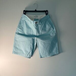Old Navy Men's Sky Aqua Flat Front Ultimate Slim Shorts
